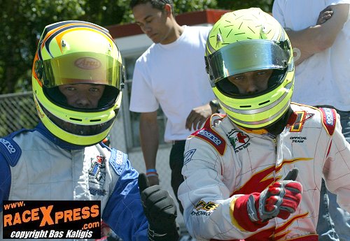 Romano de Ruit (r) en Nigel Melker (l) goed bezig in DKM!